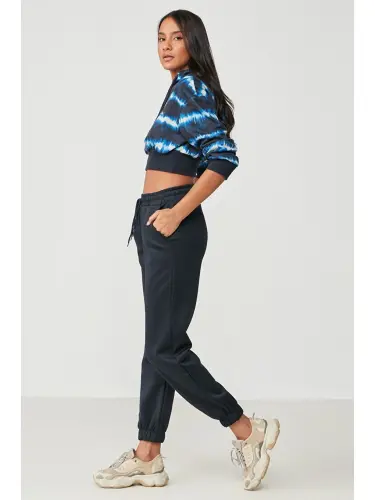 Jogger Lastikli Spor Eşofman Altı 806 Lacivert-Lacivert - 3