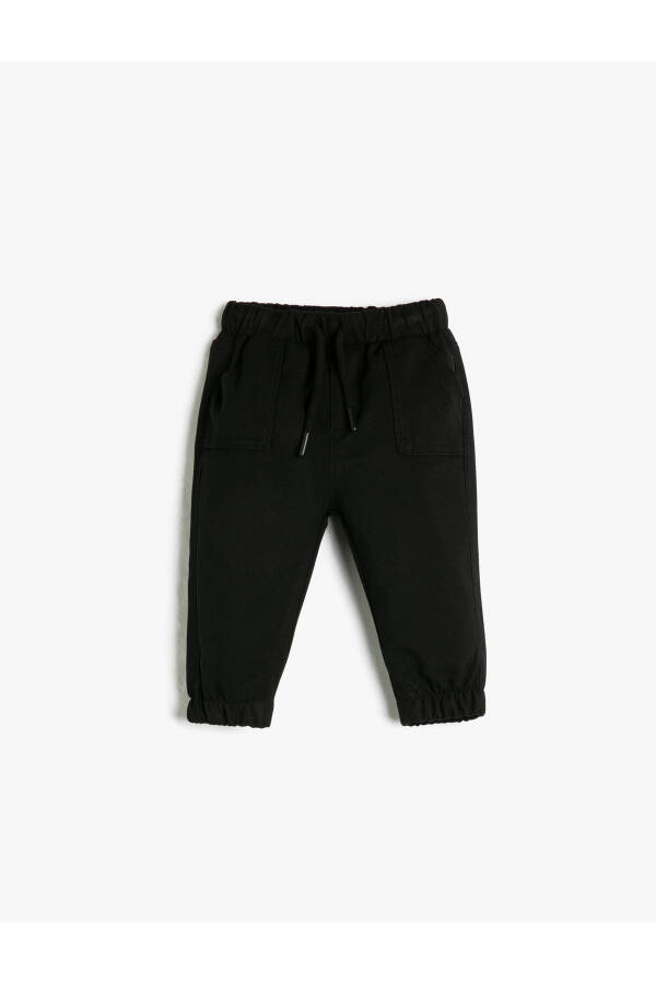 Jogger Pants with Drawstring Waist and Elastic Pockets - 6