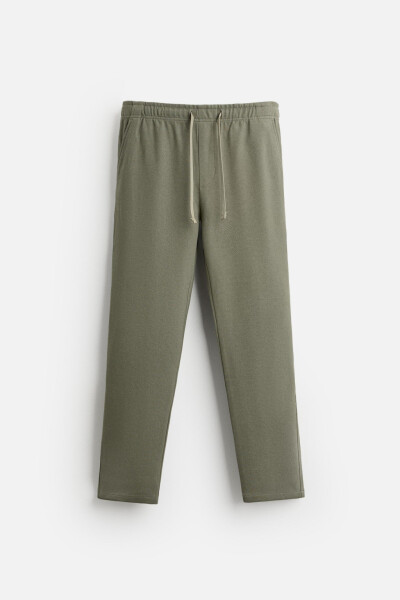 JOGGER WAISTBAND COMFORT FIT PANTS-Dark khaki - 6