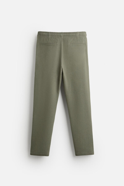 JOGGER WAISTBAND COMFORT FIT PANTS-Dark khaki - 7