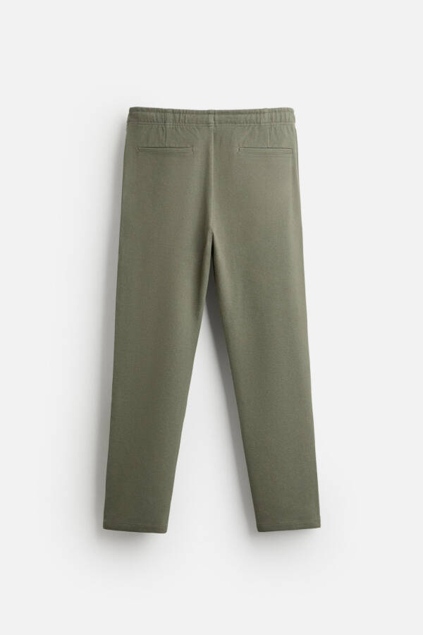 JOGGER WAISTBAND COMFORT FIT PANTS-Dark khaki - 7