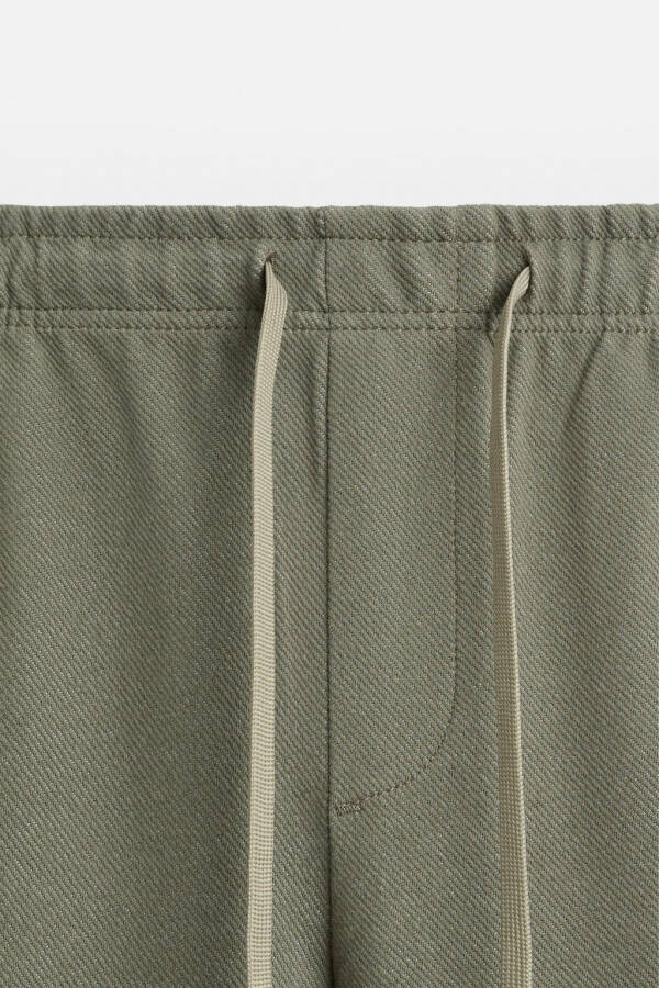 JOGGER WAISTBAND COMFORT FIT PANTS-Dark khaki - 8