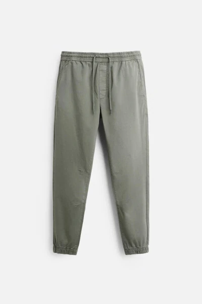 JOGGING BEL PANTS-Khaki - 6