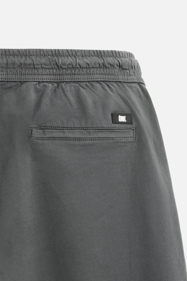 JOGGING WAIST PANTS-Dark grey - 1