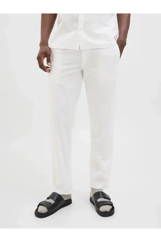 Jogginghose Locker Geschnitten Jogginghose-White - 3