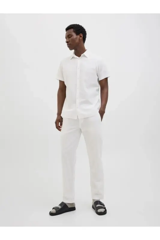 Jogginghose Locker Geschnitten Jogginghose-White - 5
