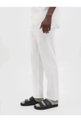 Jogginghose Locker Geschnitten Jogginghose-White - 7