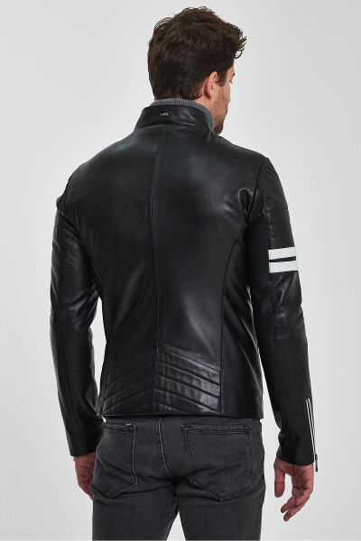 Johan Black Leather Jacket - 22