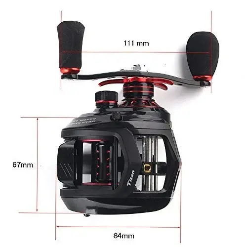 JOHNCOO Titan Baitcasting Reel Max Drag 13 Kgs Big Fish Fishing Reel for Saltwater and Freshwater Heavy Duty - 3