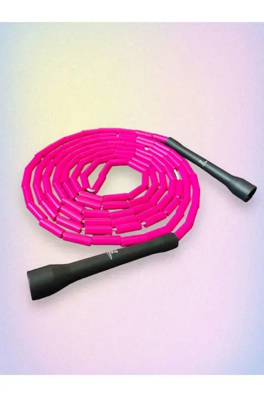 Join Meli Boncuklu İp-Pembe Boncuklu Siyah Handle - 3