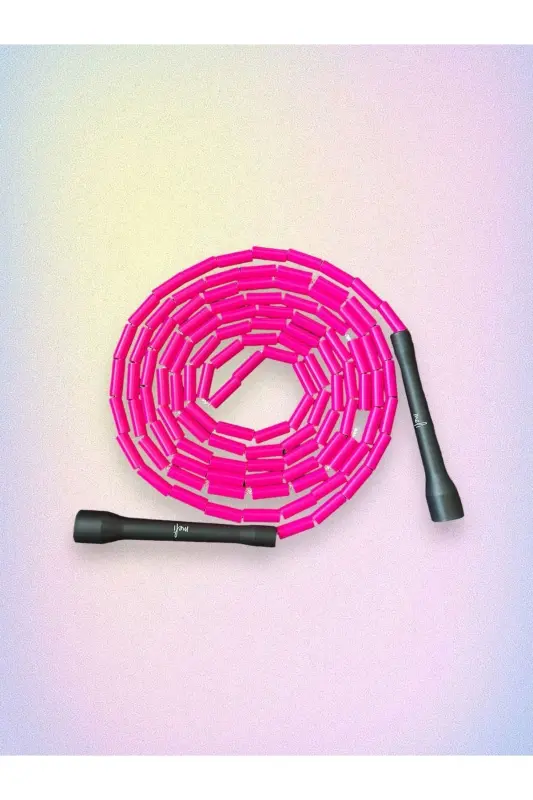 Join Meli Boncuklu İp-Pembe Boncuklu Siyah Handle - 2