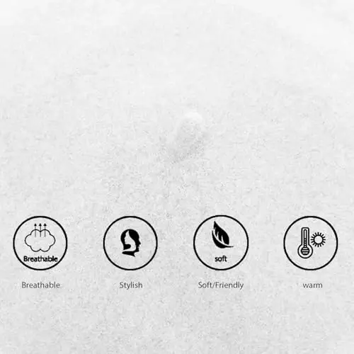 Jolbndcv 6PCS Beret, French Beanie, Outdoor, Winter, Fashion Lady Hat - 4