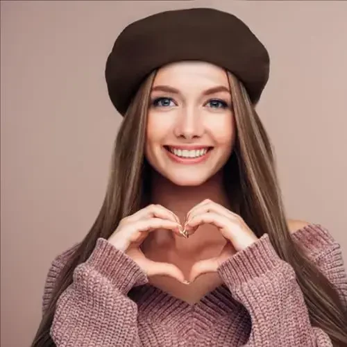 Jolbndcv 6PCS Beret, French Beanie, Outdoor, Winter, Fashion Lady Hat - 5