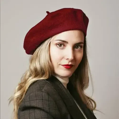 Jolbndcv 6PCS Beret, French Beanie, Outdoor, Winter, Fashion Lady Hat - 6