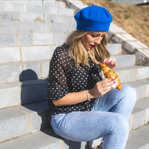 Jolbndcv 6PCS Beret, French Beanie, Outdoor, Winter, Fashion Lady Hat - 6