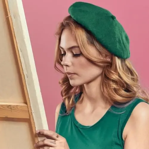 Jolbndcv 6PCS Beret, French Beanie, Outdoor, Winter, Fashion Lady Hat - 7