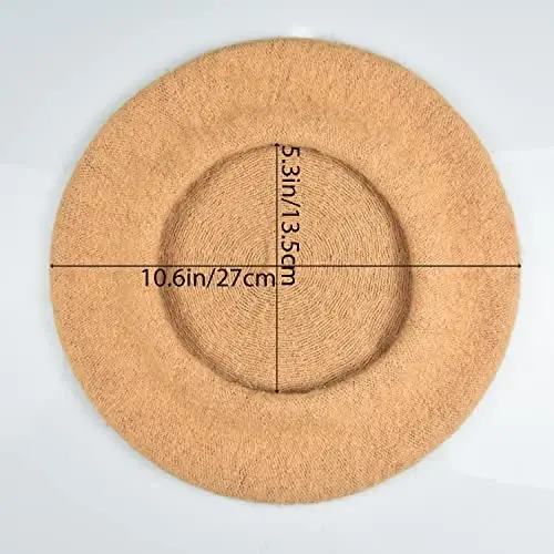 Jolbndcv 6PCS Beret, French Beanie, Outdoor, Winter, Fashion Lady Hat - 2