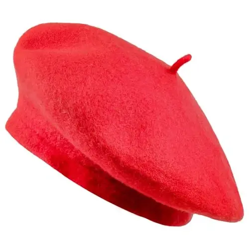 Jolbndcv 6PCS Beret, French Beanie, Outdoor, Winter, Fashion Lady Hat - 1