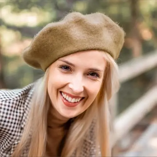 Jolbndcv 6PCS Beret, French Beanie, Outdoor, Winter, Fashion Lady Hat - 6