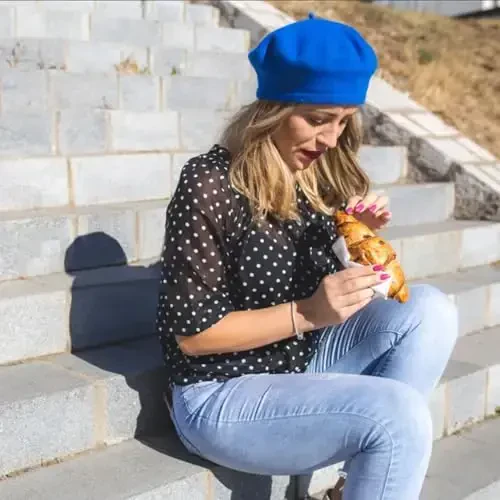 Jolbndcv 6PCS Beret, Fransuz Beanie, Tashqi, Qish, Moda Lady Shlyapa - 6