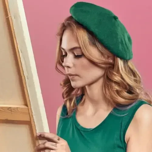 Jolbndcv 6PCS Beret, Fransuz Beanie, Tashqi, Qish, Moda Lady Shlyapa - 7