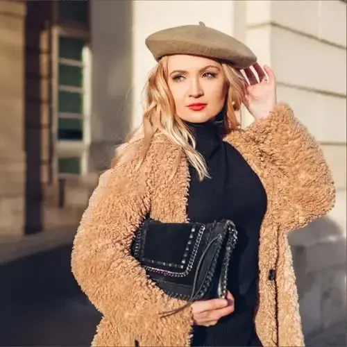 Jolbndcv 6PCS Beret, Fransuz Beanie, Tashqi, Qish, Moda Lady Shlyapa - 5