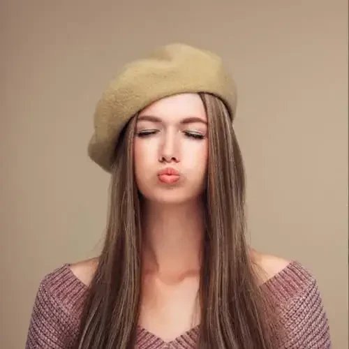 Jolbndcv 6PCS Beret, Fransuz Beanie, Tashqi, Qish, Moda Lady Shlyapa - 7