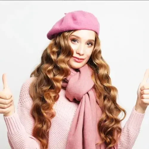 Jolbndcv 6PCS Beret, Frantsuzcha Beanie, Tashqi, Qish, Moda Xonim Shlyapa - 5