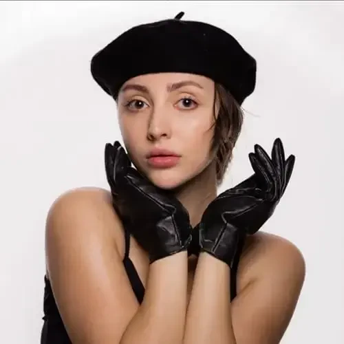 Jolbndcv 6PCS Beret, French Beanie, Outdoor, Winter, Fashion Lady Hat - 6