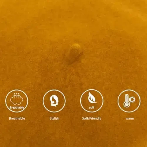 Jolbndcv 6PCS Beret, French Beanie, Outdoor, Winter, Fashion Lady Hat - 4