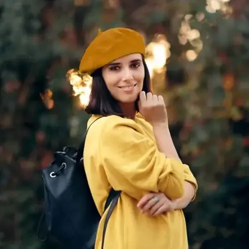 Jolbndcv 6PCS Beret, French Beanie, Outdoor, Winter, Fashion Lady Hat - 5