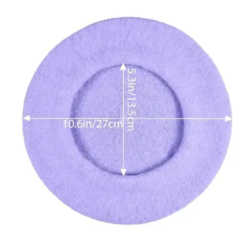 Jolbndcv 6PCS Beret, French Beanie, Outdoor, Winter, Fashion Lady Hat - 2