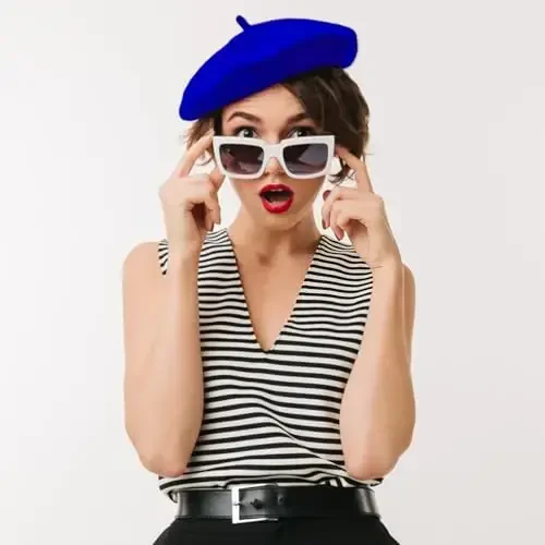 Jolbndcv 6PCS Beret, French Beanie, Outdoor, Winter, Fashion Lady Hat - 5