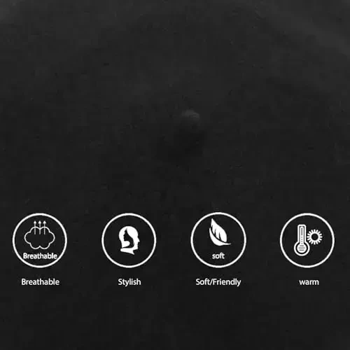 Jolbndcv 6PCS Beret, French Beanie, Outdoor, Winter, Fashion Lady Hat - 4