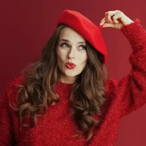 Jolbndcv 6PCS Beret, French Beanie, Outdoor, Winter, Fashion Lady Hat - 6