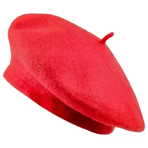 Jolbndcv 6PCS Beret, French Beanie, Outdoor, Winter, Fashion Lady Hat 