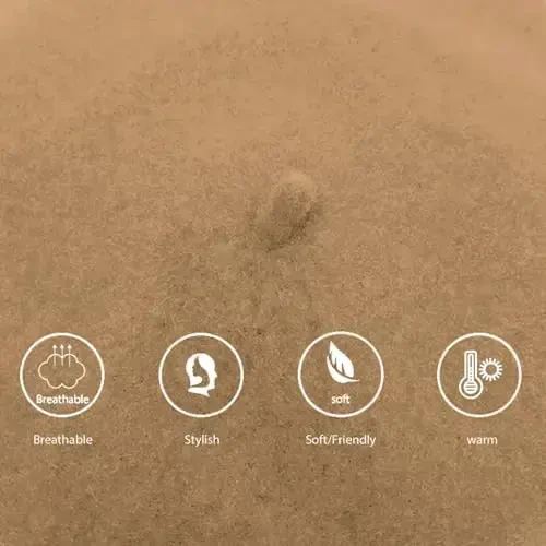 Jolbndcv 6PCS Beret, French Beanie, Outdoor, Winter, Fashion Lady Hat - 4