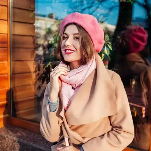 Jolbndcv 6PCS Beret, French Beanie, Outdoor, Winter, Fashion Lady Hat - 6