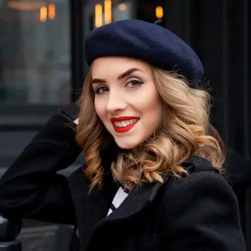 Jolbndcv 6PCS Beret, French Beanie, Outdoor, Winter, Fashion Lady Hat | One Size Fits Most,Solid Color,Stretchable,for All Season - 5