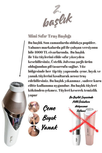 7 Başlıklı Süper Lüx Epilatör / Epilasyon (Yeni Versiyon) - 4