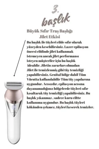 Jolvena 6 boshli super hashamatli epilyator / Epilyatsiya - 5