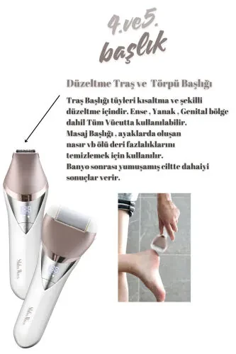 Jolvena 6 boshli super hashamatli epilyator / Epilyatsiya - 6