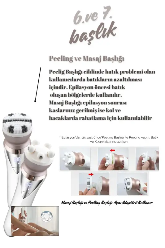 Jolvena 6 boshli super hashamatli epilyator / Epilyatsiya - 4