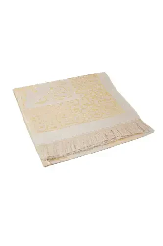 Jonajon Onamga Seccadali va Marjon Tasbehli Maxsus Silindr Qutuli To'plam - Oqish Rang-Oqish - 4