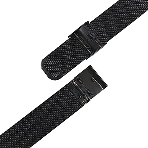 Jonurphy Watch Bands,16mm 18mm 20mm 22mm Replacement Stainless Steel Metal Mesh Band,Quick Release Watch bands Metal Bolt,Smart Watch Wristbands for Men Women. - 10