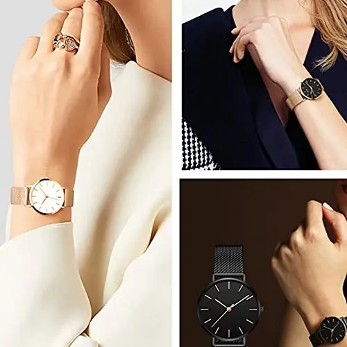 Jonurphy Watch Bands,16mm 18mm 20mm 22mm Replacement Stainless Steel Metal Mesh Band,Quick Release Watch bands Metal Bolt,Smart Watch Wristbands for Men Women. - 6