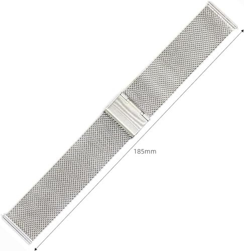 Jonurphy Watch Bands, 16mm 18mm 20mm 22mm Replacement Stainless Steel Metal Mesh Band, Quick Release Watch bands Metal Bolt, Smart Watch Wristbands for Men Women - 2