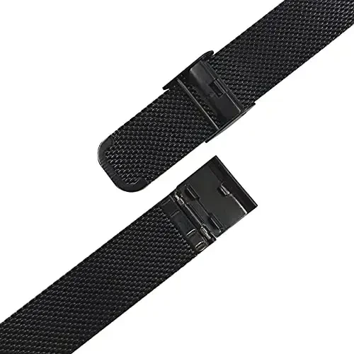 Jonurphy Watch Bands,16mm 18mm 20mm 22mm Replacement Stainless Steel Metal Mesh Band,Quick Release Watch bands Metal Bolt,Smart Watch Wristbands for Men Women. - 3