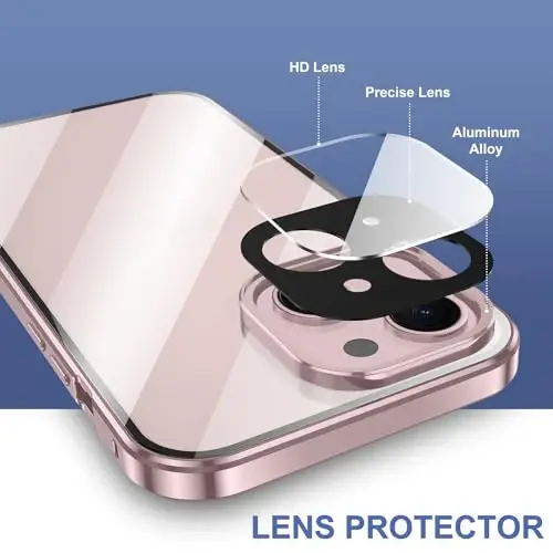 Jonwelsy Anti Peeping Case for iPhone 15 Plus (6.7