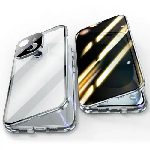 Jonwelsy Anti Peeping Case for iPhone 15 Plus (6.7